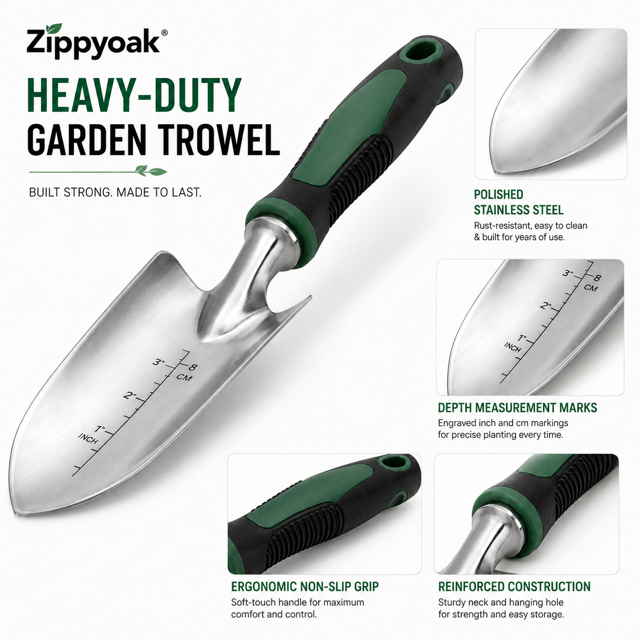Zippyoak® Heavy-Duty Garden Trowel