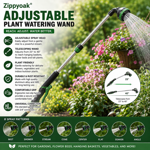 Zippyoak® Adjustable Plant Watering Wand