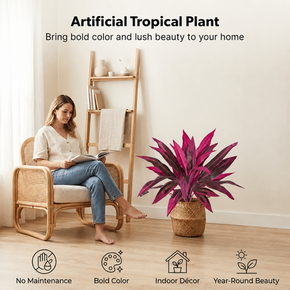 🎁  Last Day 49% OFF - Artificial Boston Fern & Dragon's Blood Tree Plants
