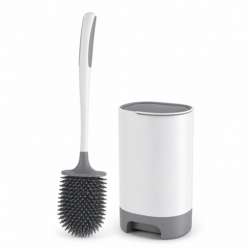 DXSNYWKB No-Drip Toilet Brush & Hidden Caddy Set