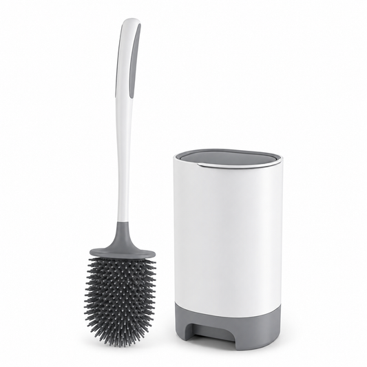 DXSNYWKB No-Drip Toilet Brush & Hidden Caddy Set