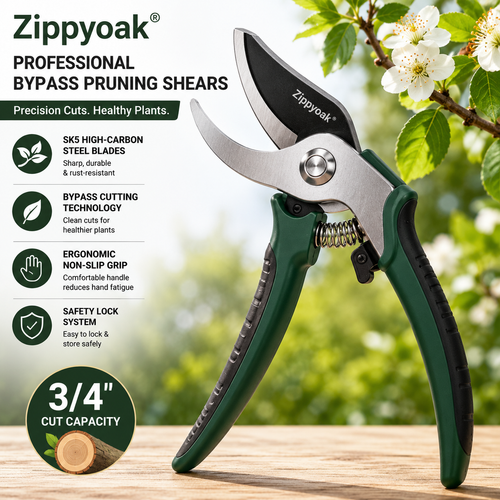 Zippyoak® Professional Bypass Pruning Shears