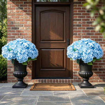 🔥Last Day 49% OFF🔥Artificial Outdoor Hydrangea Flowers - UV resistant, Waterproof, Windproof