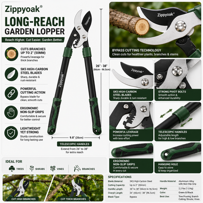 Zippyoak® Long-Reach Garden Lopper