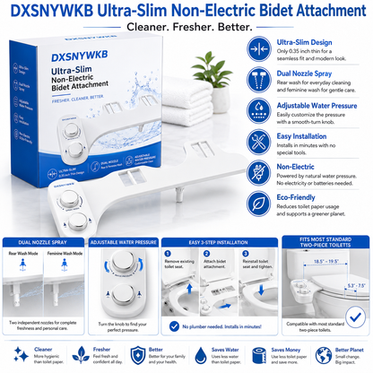 DXSNYWKB Ultra-Slim Non-Electric Bidet Attachment