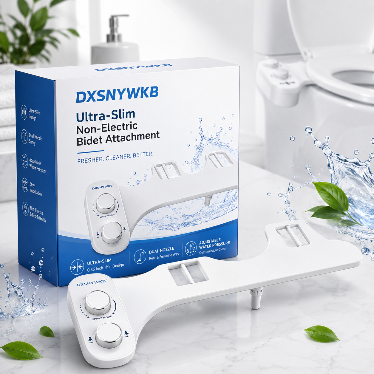 DXSNYWKB Ultra-Slim Non-Electric Bidet Attachment
