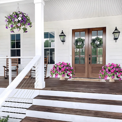 Last Day 49% OFF🔥 Fade-Proof, UV-Resistant Artificial Petunias – Vibrant, Colorfast Outdoor Flowers for Patio & Garden