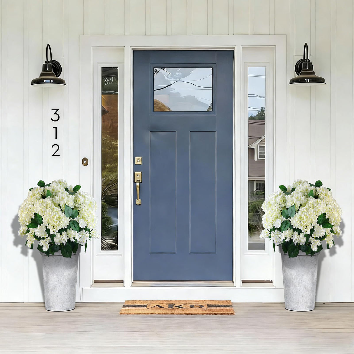 🔥Last Day 49% OFF🔥Artificial Outdoor Hydrangea Flowers - UV resistant, Waterproof, Windproof